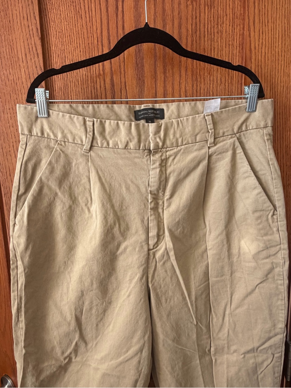 Banana Republic Pleated Crop Chinos